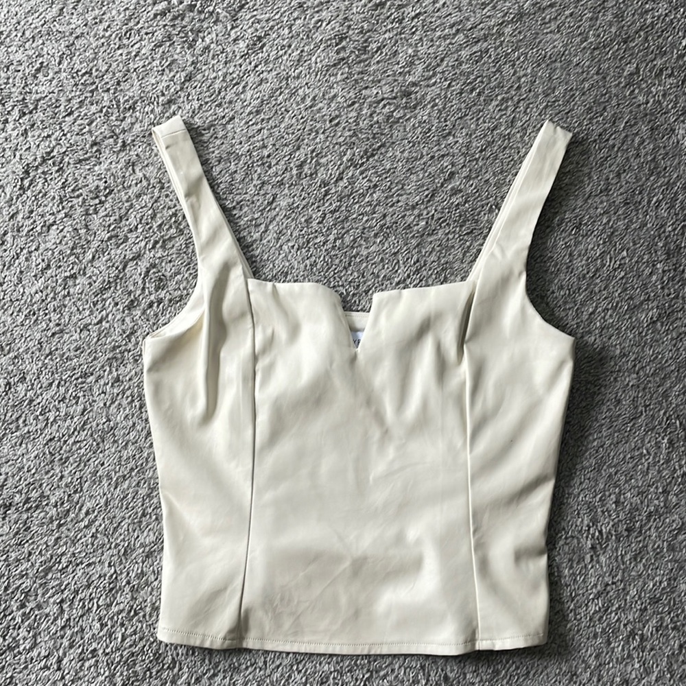 Faux Leather Tank